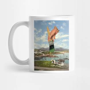 Painting The Landscape - Surreal/Collage Art Mug